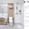 Badkamer prefab met douche